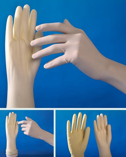 Powdered latex surgical gloves