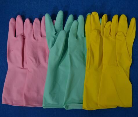 Latex Household Gloves Pink