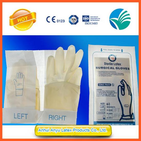 sterile latex surgical gloves